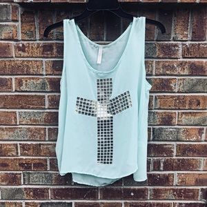 | Popcorn | Cross Tank Top
